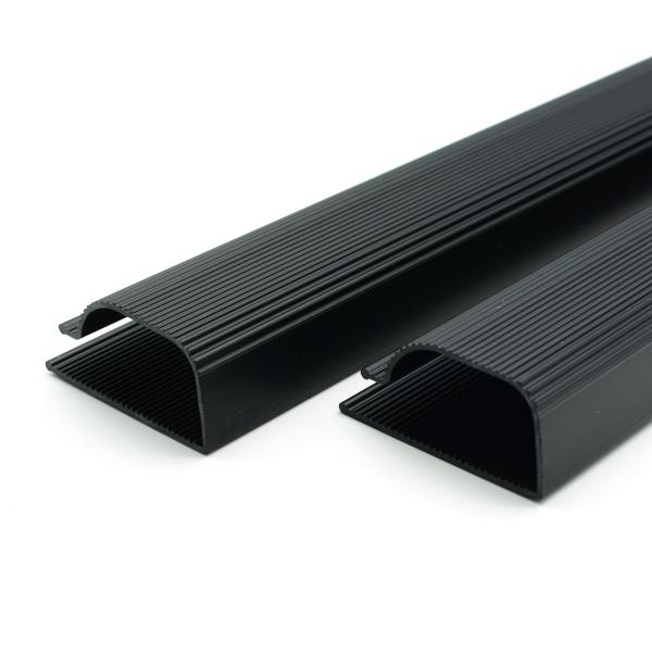 Rigid PVC Wire Management Channel Profile Plastic Customized