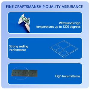 High Temperature Resistant Corrosion Resistant 99.99% Purity Quartz Glass Plate for Optical Windows