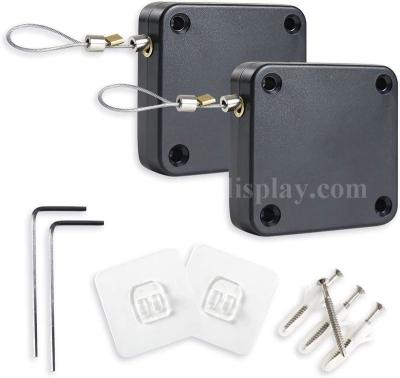 Security Tether Automatic Retractable Punch Free Sensor Door Closer