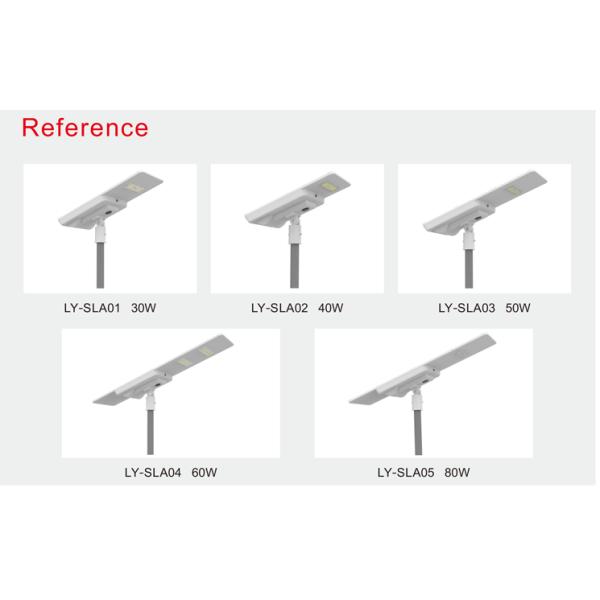 High Power Outdoor LED Street Lights Solar Lamp LED Bridgelux DC 12V Battery