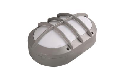 IP65 LED Wall Fixture  Aluminium Grill Aluminium Grill Bulkhead Wall Light with IK 10 Rate 80 Lm / Watt