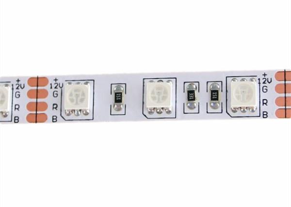 Self Adhesive 5m LED RGB Strip Lights 24V Color Chaging With Contrller CE / RoHS