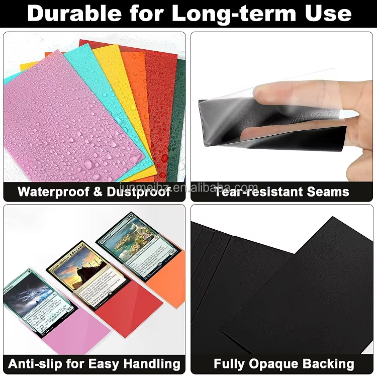 Premium Matte Card Sleeve Customizable Factory-Designed Plastic Game Card Packaging Universal Fit in Multiple Colors