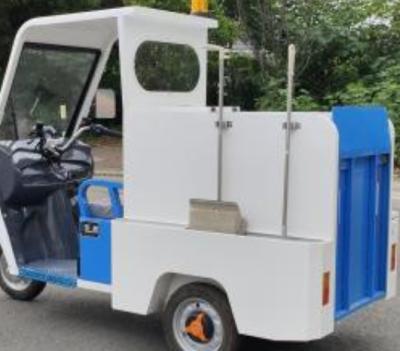 Electric Garbage Tricycle Lid-in-lid Structure High Work Efficiency Polyester Frame