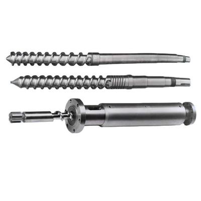 Bimetallic Cold Feed Extruder Screw And Barrel Diameter 35mm For Rubber Machine