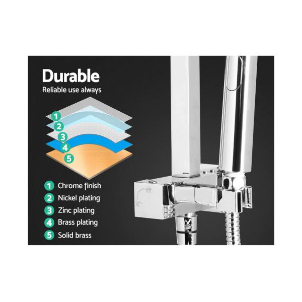 Chrome Bathroom Faucet Set with Diverter 2024Lizhen Hwa-Vic Hot and Cold Shower System