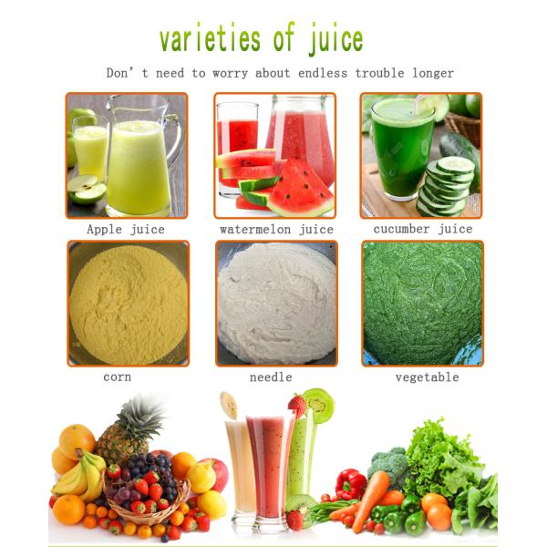 8000cc Vegetable Processing Equipment ,  Apple Ginger Mango Pineapple Juice Extractor Machine