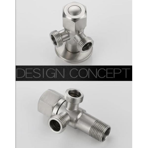 Cartucho de munição de ferro/brass montado na parede válvula de travagem de dois ângulos para banheiro