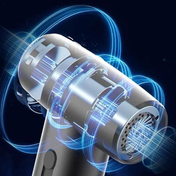 Rechargeable Hair Blower Dryer Set 80W Mini Leafless Hair Dryer for Home and Outdoor