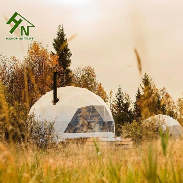 Fireproof Outdoor Camping Geodesic Dome Tent 5m Diameter For Accommodation