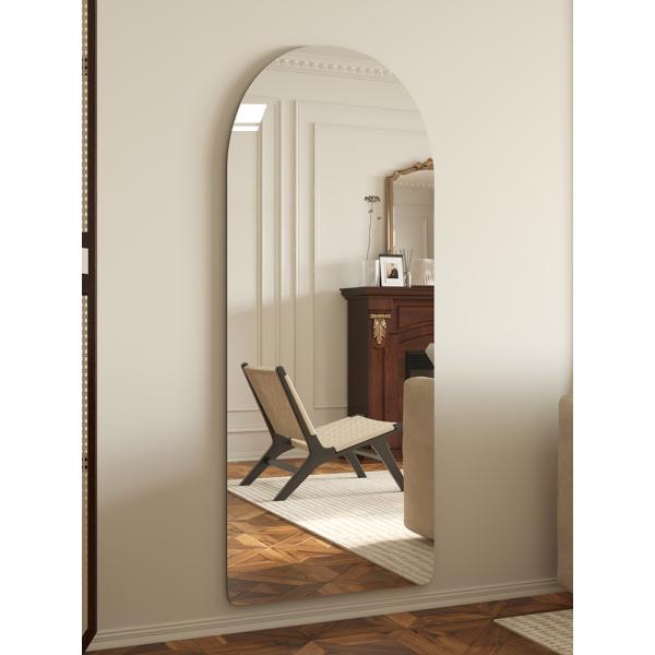 Irregular Frameless Full Length Mirror For Home Bathroom Living Room