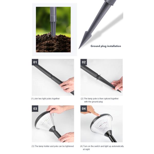 Сжигание алюминия светодиодные солнечные светодиоды с батареей 2000 мАч ODM OEM