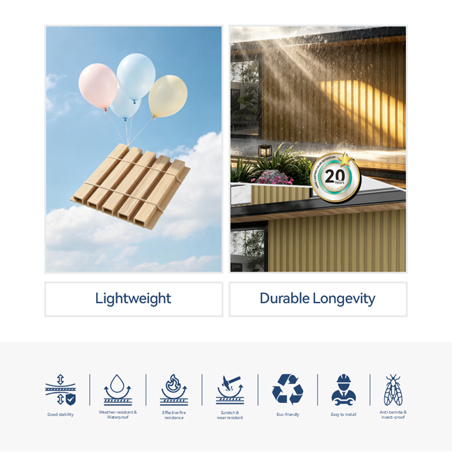 Eco-friendly ASA Wall Panel for Commerce Outdoor Cladding Use