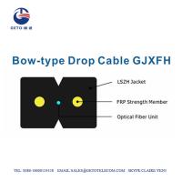 Arquee el tipo cable de fribra óptica de la base de G657A 2, cable de descenso plano