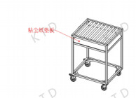Corrosion Resistant PP Transfer Trolley with 100kg Load Capacity and 4 Silent Casters