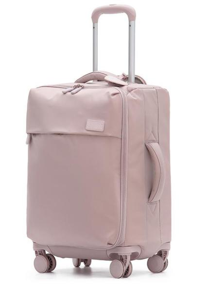 Super Lightweight 2 Piece Soft Side Luggage Set Spinner Wheel Soft Shell Suitcase