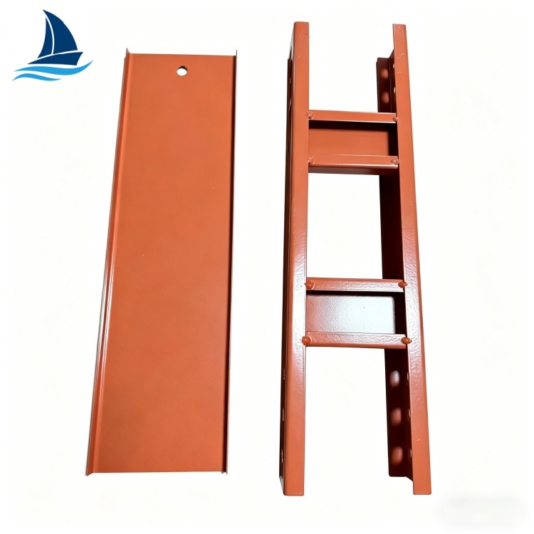 Cable Ladder Tray Spray Painted Ladder Cable Trays For Hospital Ceiling Cable Management