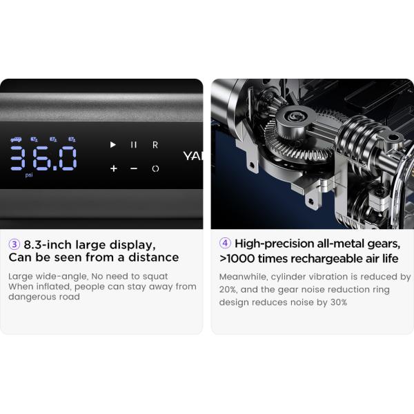 Portable Cordless Universal Electric Car Tire Inflator with Digital Automatic Function