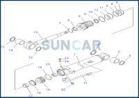 707-98-13880 7079813880 Boom Cylinder Seal Repair Kit For PC10UU-3