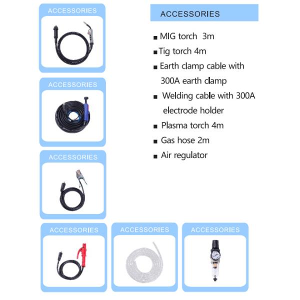 Smart Portable 5IN1 DC MMA ACDC TIG and MIG CUT Machine Multi Function Welding