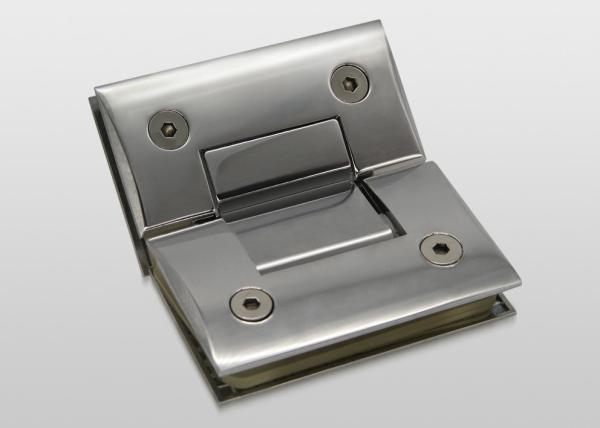 Anti Corrosion Frameless Door Hinges , High Sensory Frameless Glass Hinges