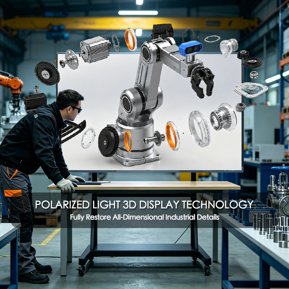 3D display 104 inch LED all-in-one machine, high-definition and high brightness, high contrast, industrial display screen