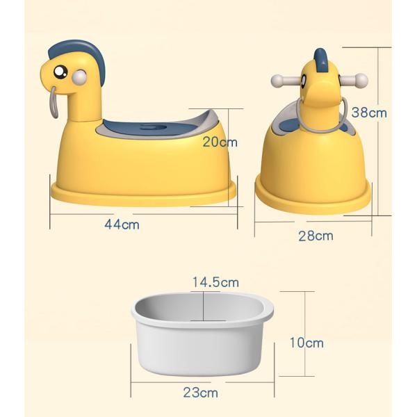 Mobile Splash-Proof Urinal Training Seat for Boys and Girls Animal Pattern Type Baby Basin