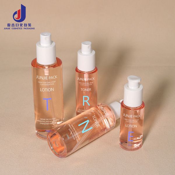 Modern Design Custom PET Perfume Toner 50ml 80ml 100ml 150ml 180ml Spray Lotion Bottle Luxury Plastic Cosmetic Packaging