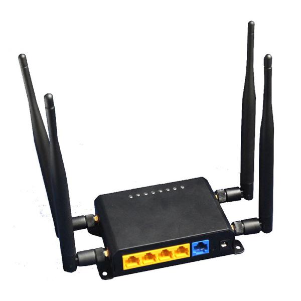 Black 300Mbps LTE Wifi Router MT7620A Main Chipset Support 3G / 4G