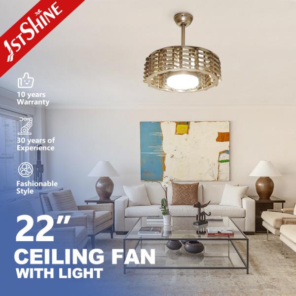 6 Speed Dc Motor Bladeless LED Ceiling Fan Low Power Consumption