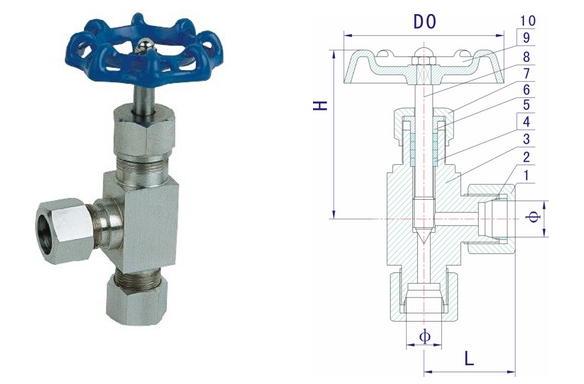 ANGLE NEEDLE VALVE Forged Steel Angle Needle Valve Working Medium Water Oil Natural Gas