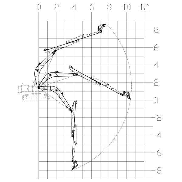Telescopic Excavator Boom Telescopic Dipper Arm Adjustable