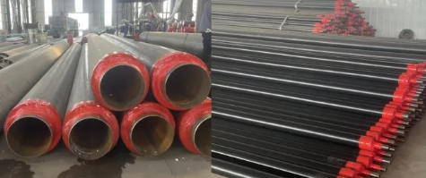 Prefabricated Insulated Steel Pipe With Polyurethane Foam For Underground Installation