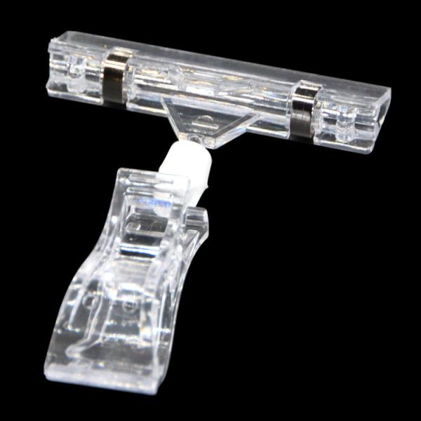 POP　Advertising clip the price tag holder transparent shelves clip