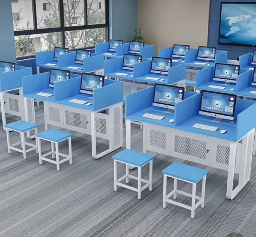 Educational Computer Classroom Desk Mobile Student Computer Desks For Classroom Durable