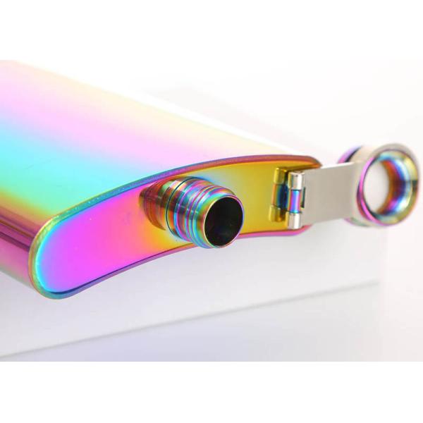 Colorful Kitchen Household Items 8oz Small Whiskey Flask Electroplated Seven Color