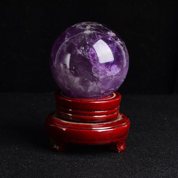 3-5/Appect Natural Amethyst Ball Fengshui Decoration Gemstone Sphere for Home and Office Decoration
