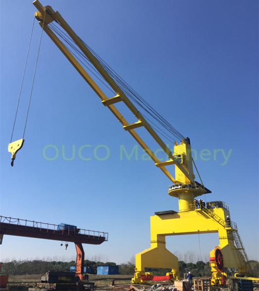 Harbour Fixed Stiff Boom Crane Light Self-Weight Reasonable Design Easy Maintenance