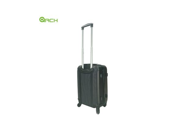 ABS Hard Sided Luggage with Front Pocket and Spinner Wheels