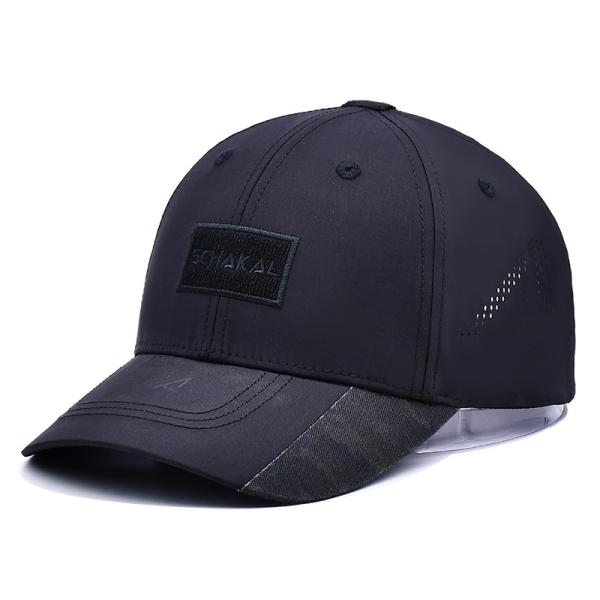 Cotton Unstructured 6 Panel Baseball Cap with High Profile Crown