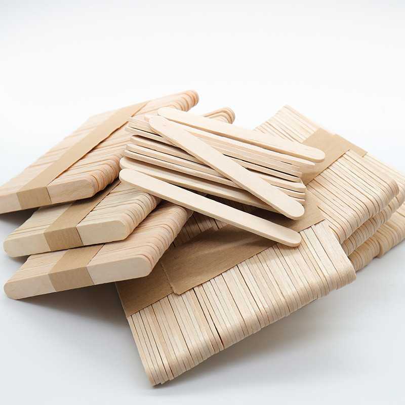 160.00cm * 140.00cm * 120.00cm Package Size Disposable Birch Wood Ice Cream Stick
