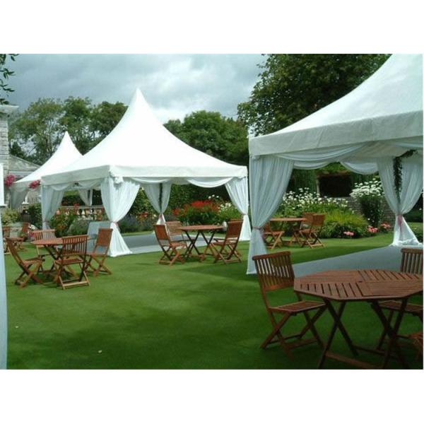 Waterproof White PVC Pagoda Party Tent For Outdoor Party Events Cold Resistant