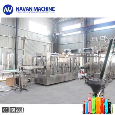 60 Heads Monoblock 3 In 1 PET Bottle Carbonated Drink Filling Machine Line