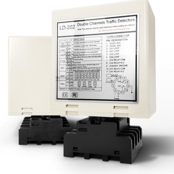 Detector de bucle de barrera de seguridad de doble canal previene el pellizco /