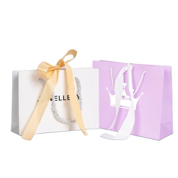 Deluxe Clothes Packaging Gift Bag With Handmade Ribbon Handle and Partone Color CMYK