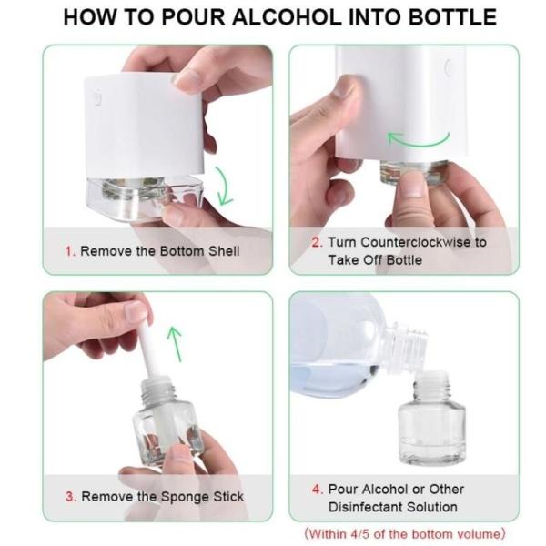 Smart Mini Antibacterial Non Contact  Alcohol Gel Hand Sanitizer