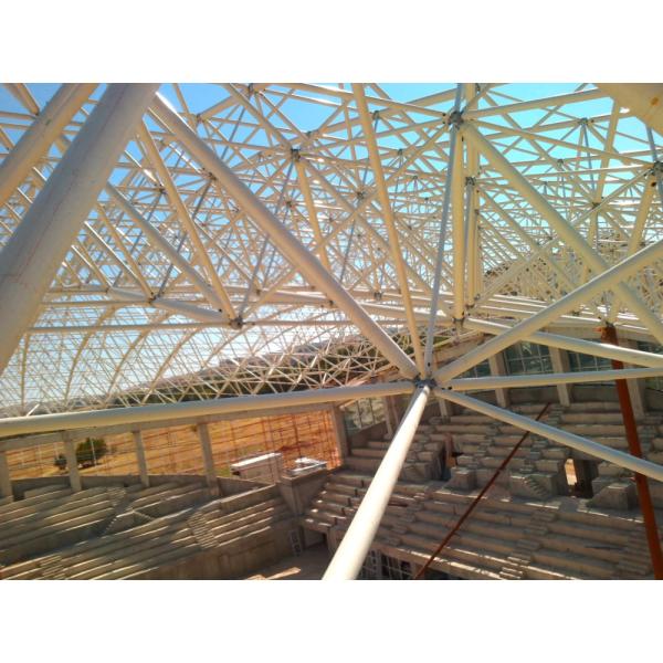 Modern Design Prefabricated Metal Space Frame Building para o Estádio Wide Span do Armazém