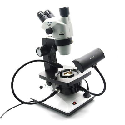 Microscópio do Gemology de Trinocular com temperatura de cor de 6000k - 7000k