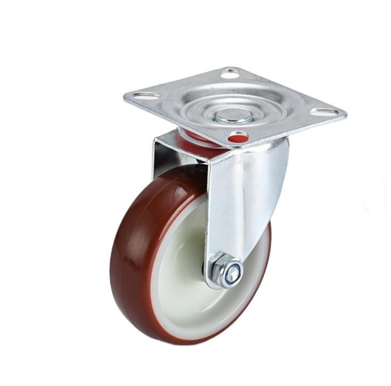 European Industrial 60-100KG Load Capacity Casters Wheel Series 3 4 5 Inch Blue Red Castor PU TPR Wheel Castor