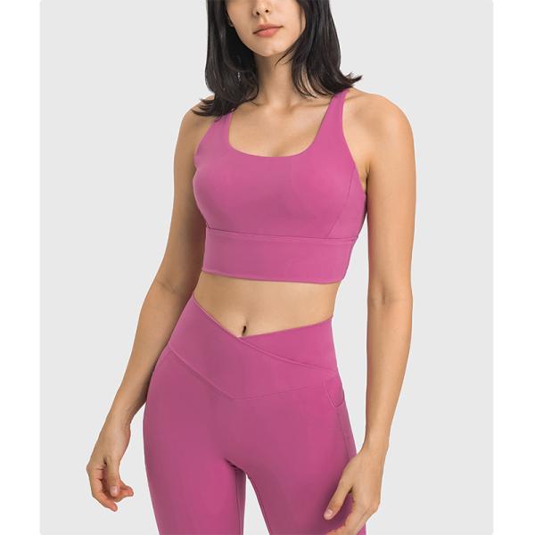 Wholesale Nude Women Sports Bra New Fashion Sxey Yoga Running Bra Tops